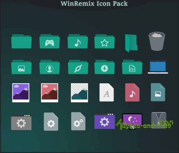 WinRemix Icon Pack for Windows 10 Retakan 2023