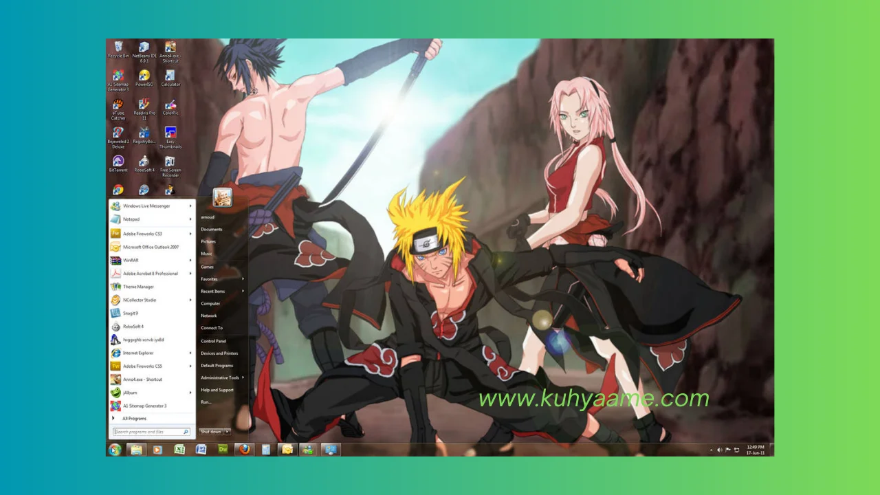 THEME WINDOWS 7 ANIME NARUTO download