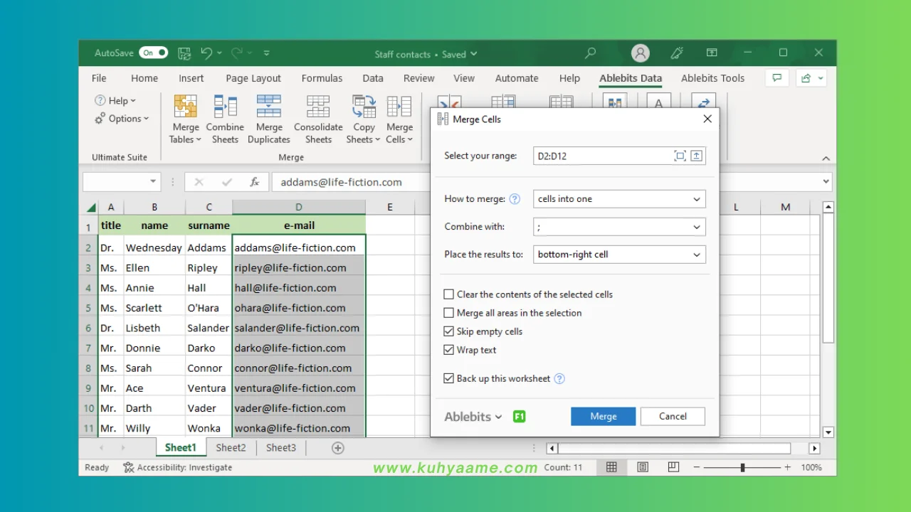 AbleBits Ultimate Suite for Excel Download