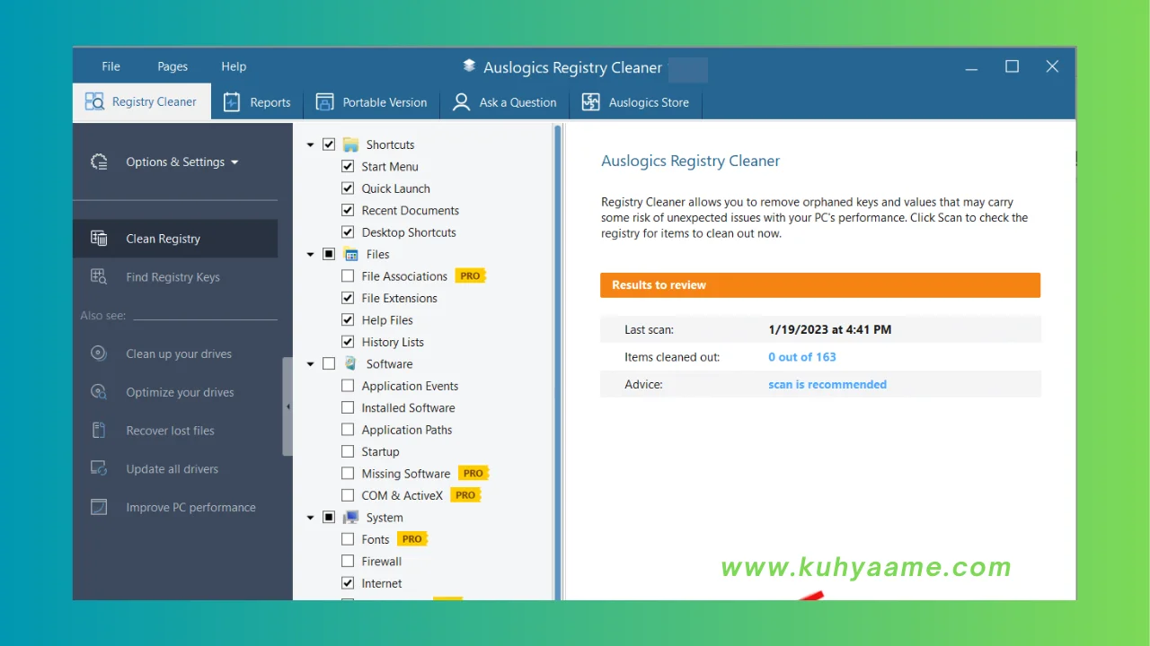 Auslogics Registry Cleaner Latest Download 2024