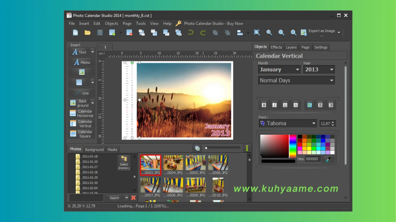 Mojosoft Photo Calendar Studio