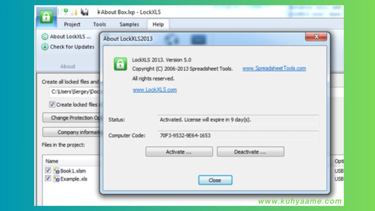 LockXLS Download