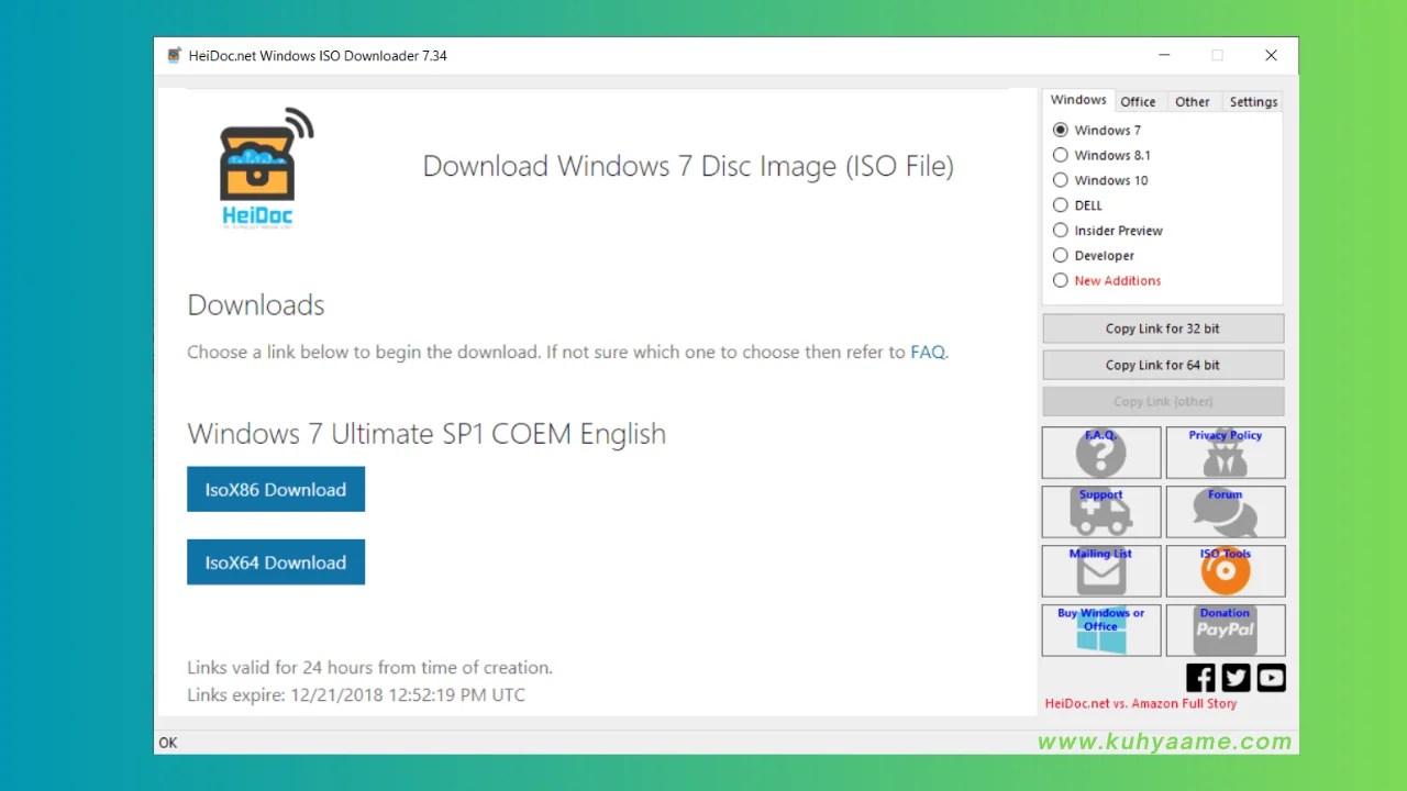 Microsoft Windows and Office ISO Download Tool