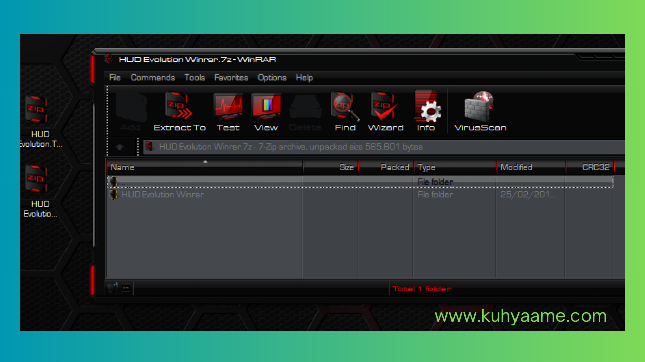 Theme Winrar HUD Evolution Download 2024