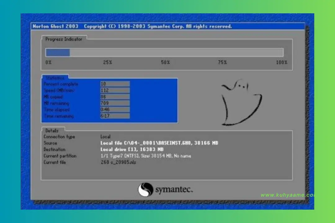Cara melakukan Restore Sistem Operasi dari file GHO Ghost Download