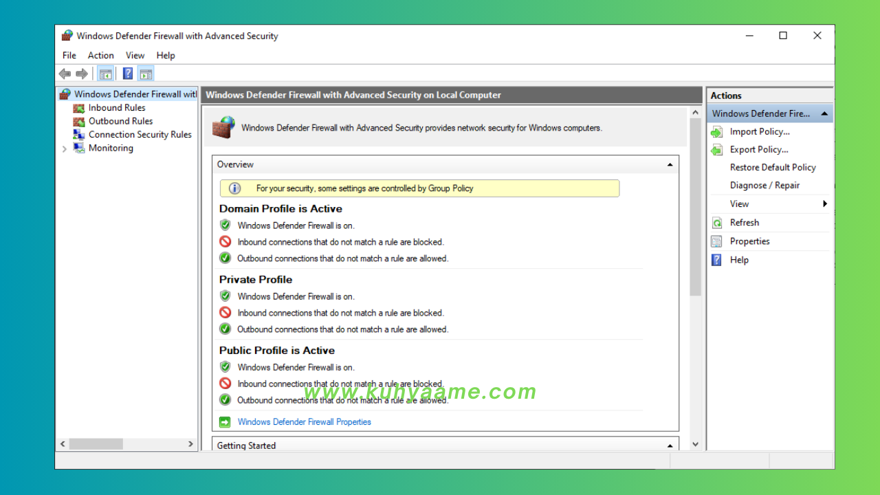 Firewall Settings