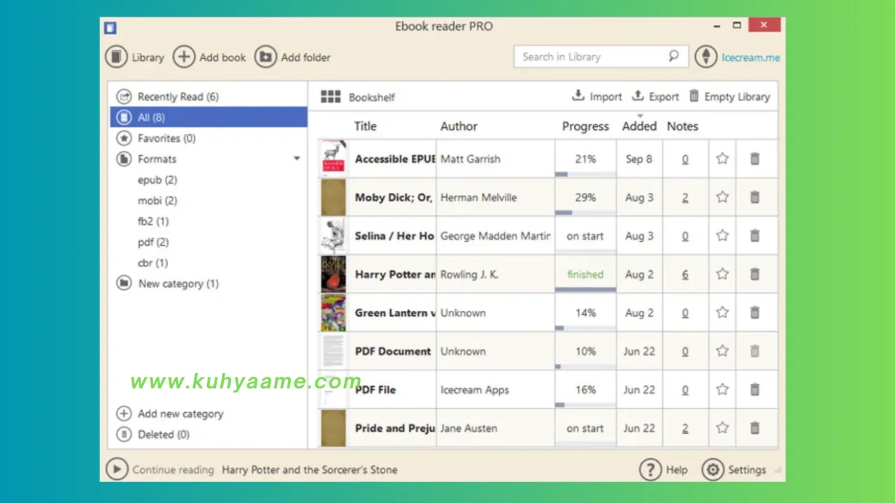 Icecream Ebook Reader PRO Latest Download 2024