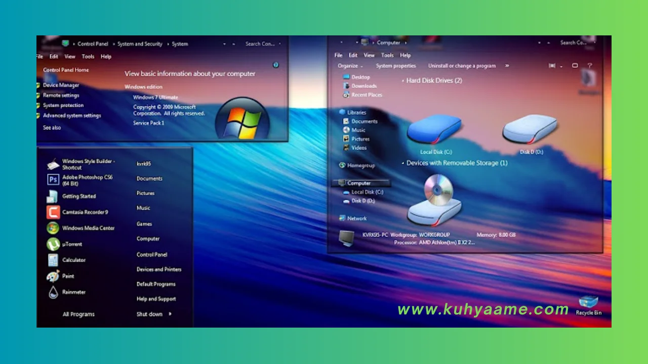 THEMES WINDOWS 7 TRANSPARAN COOL Latest Download 2024