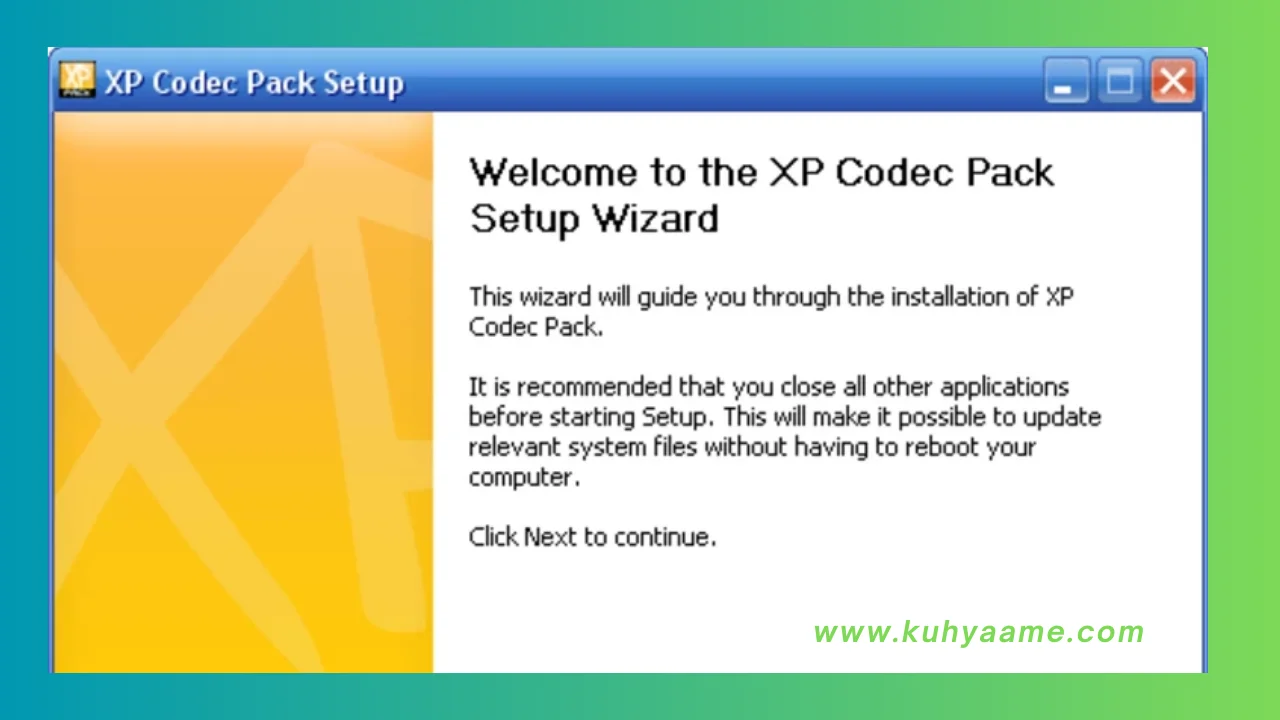 XP CODEC PACK Latest Download 2024 (1)