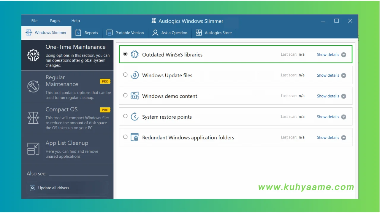 Auslogics Windows Slimmer Latest Download 2024