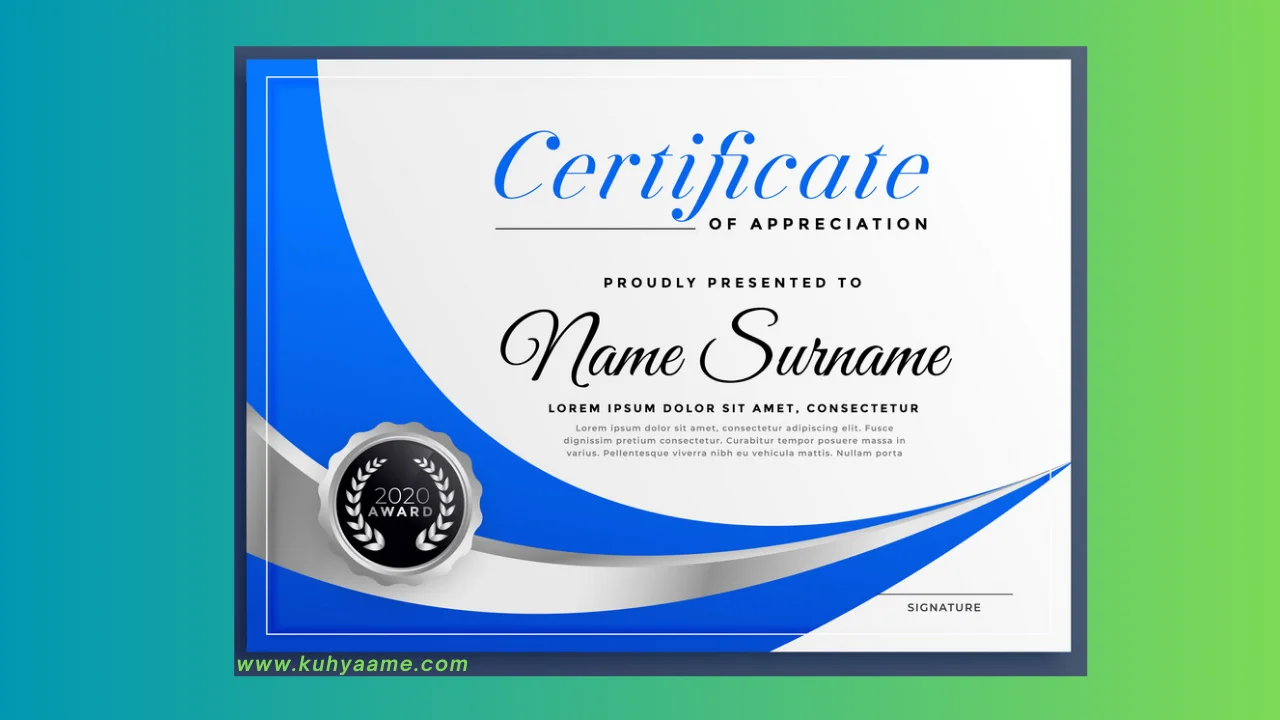 Certificate design Vector Download